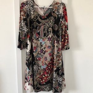 Abstract Paisley Tunic - plus size